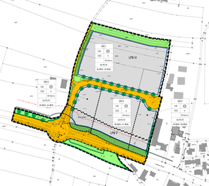 Der Plan für das Gewerbegebiet in Eham