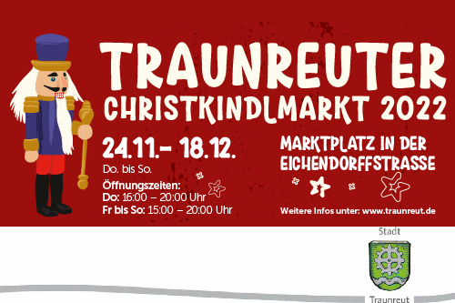 Banner Traunreuter Christkindlmarkt 500x333px