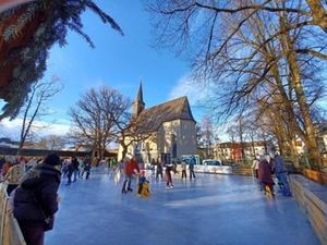 Die neue Eislaufbahn am Stadtpark