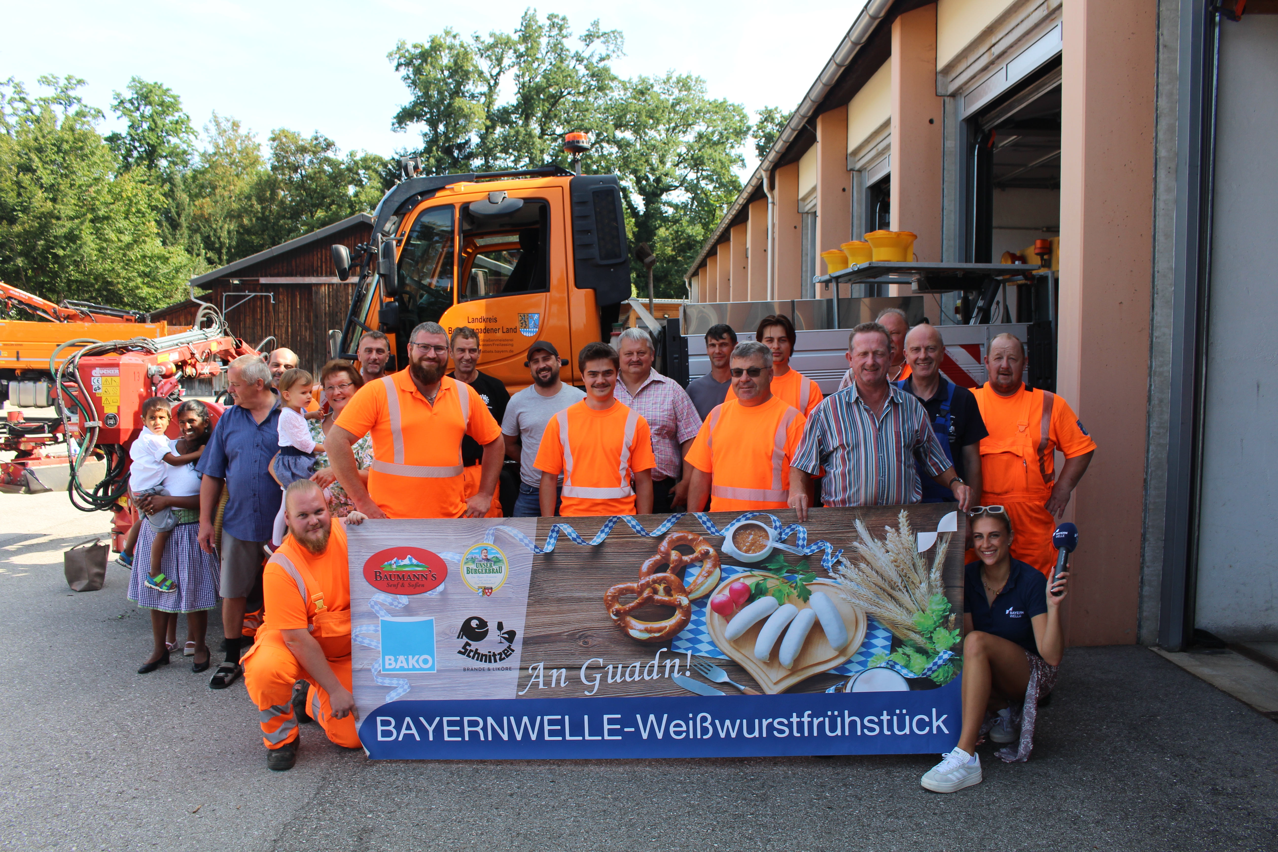 Das Bayernwelle Weißwurstfrühstück Straßenmeisterei Freilassing