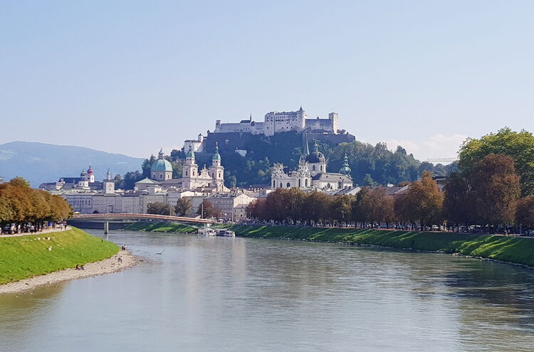 Salzburg Blick Auf Die Altstadt