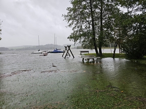 Hochwasser Strandbad Tettenhausen