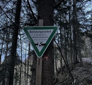 Betretungsverbot Wald